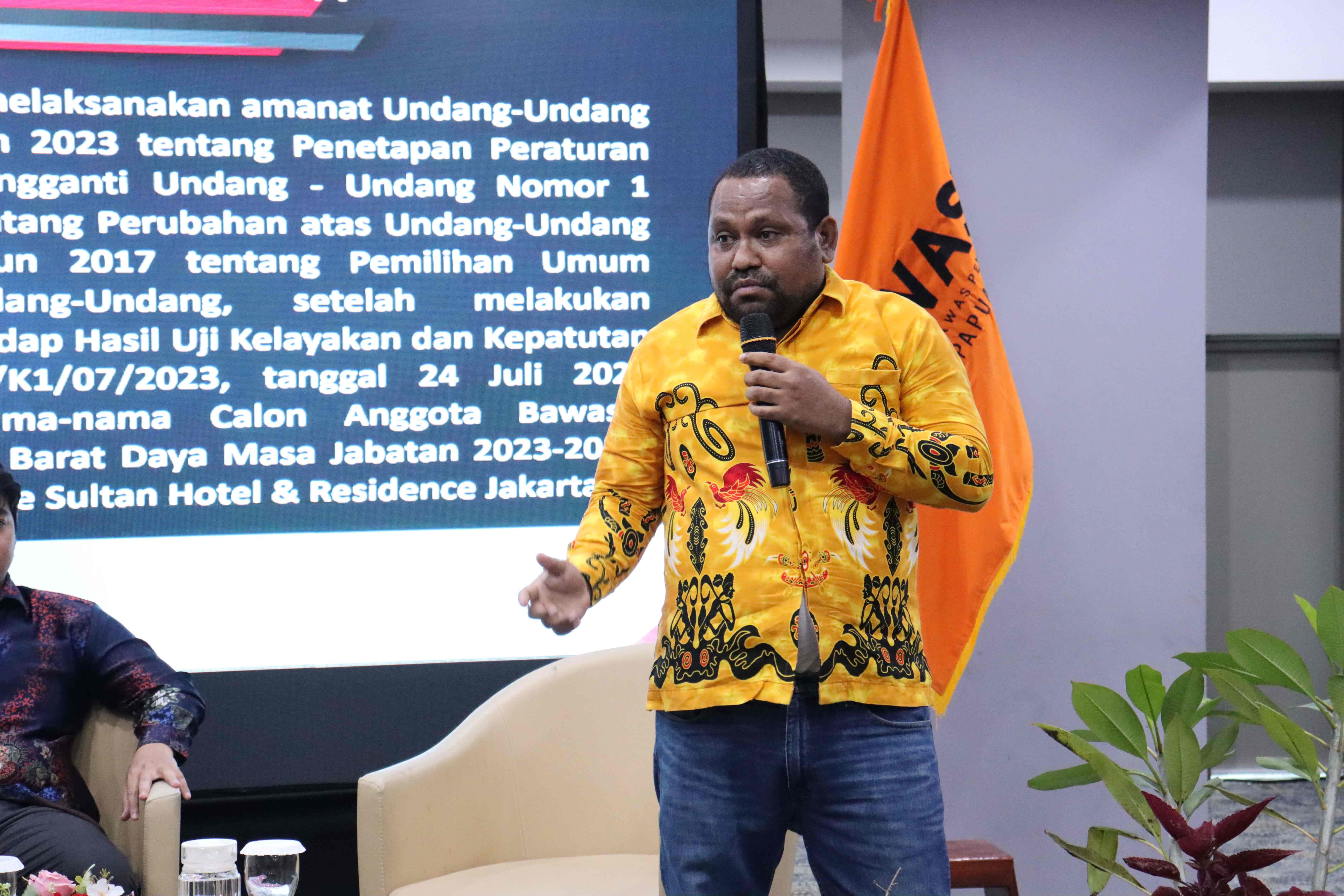 Refleksi Pemilu dan Pemilihan 2024 : Ketua Bawaslu Papua Barat Daya Menyoroti UU Otsus dalam Sistem Kepemiluan
