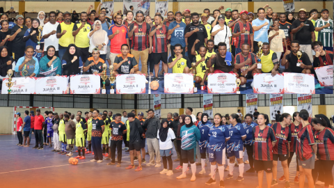 tim peserta turnamen Futsal Bawaslu Provinsi dan Bawaslu Kabupaten/Kota Se-Provinsi Papua Barat Daya