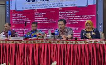 Bawaslu PBD Gelar Rakor &amp; Evaluasi Penanganan Pelanggaran Pemilu Serentak 2024 Bagi Bawaslu Kabupaten/Kota Se-Provinsi Papua Barat Daya.