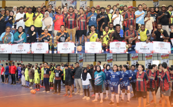 tim peserta turnamen Futsal Bawaslu Provinsi dan Bawaslu Kabupaten/Kota Se-Provinsi Papua Barat Daya