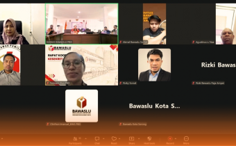 Tangkapan Layar, Rakor Bawaslu Provinsi bersama Bawaslu Kabupaten/kota se-Papua Barat Daya, Kamis (24/09/2026)